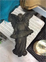 Concrete angel wall hanging