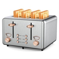 M65  WHALL 4 Slice Toaster Dual Control 6 Shad