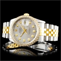 36mm Diamond Rolex DateJust Watch