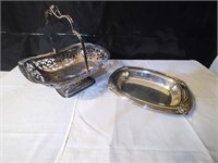 Silver Plated Bowl & Fruit Bowl