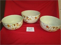 2- 7 1/2" JEWEL TEA BOWLS ONE W/ CHIP, 81/2" BOWL