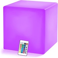 LOFTEK LED Cube Light, 12-inch, RGB, Remote