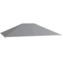 Outsunny 10x13 Ft. Gazebo Cover, Light Gray