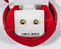 10Kt. Gold Ball 2 in 1 Reversible Earrings