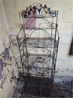 Decorative Metal Shelving Unit 66x21x12