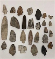 27 Authentic Native American Stone Artifacts