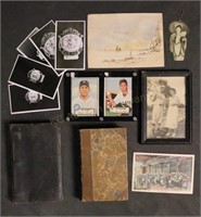 Ephemera Lot. Baseball. Painting. Photos.