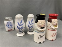 Milk Glass and Novelty Shakers