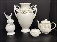I Godinger Porcelain Rosemary Teapot Group