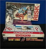 Lot of Strategy Games; Stop Thief, Monopoly, Risk