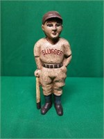 Cast Iron Slugger Bank