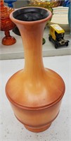 Orange vase 15 inches tall