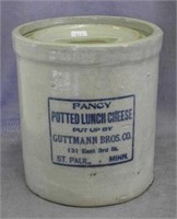 RW 5 lb butter crock w/lid, w/"St. Paul, Minn"