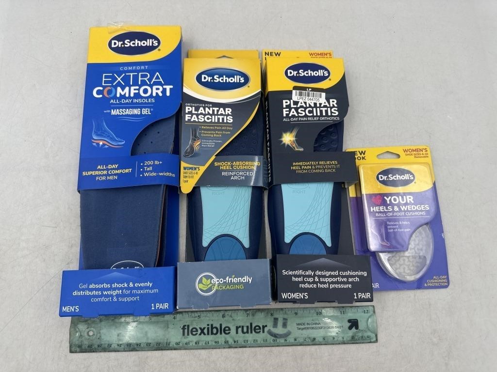 NEW Lot of 4- Dr. Scholl’s Insoles