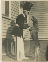 8x10 Band member with dog