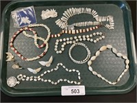 Vintage Mother Of Pearl Jewelry.