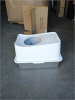 Cat Litter Box Fully Enclosed Top Entry Extra