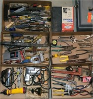 Huge Tool Group: Pipe Wrenches, Dremel, Threader