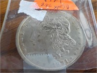 1921 Morgan silver dollar EF