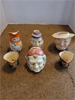 2 Royal Doulton Toby Mugs & others