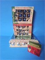 VINTAGE CHRISTMAS-3 BOXES OF ORNAMENTS AND 1BOX