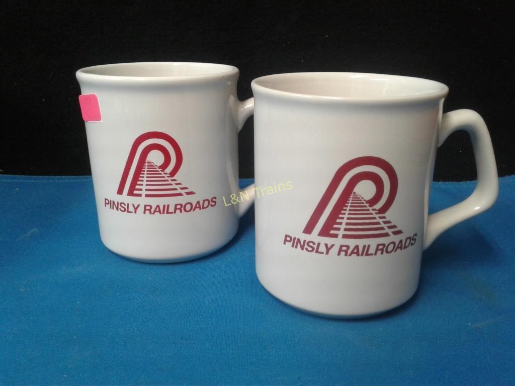 PINSLY RAILROAD CORP. - COFFEE MUGS (2)