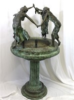 Large "Four Muses" Cast Bronze Fountain