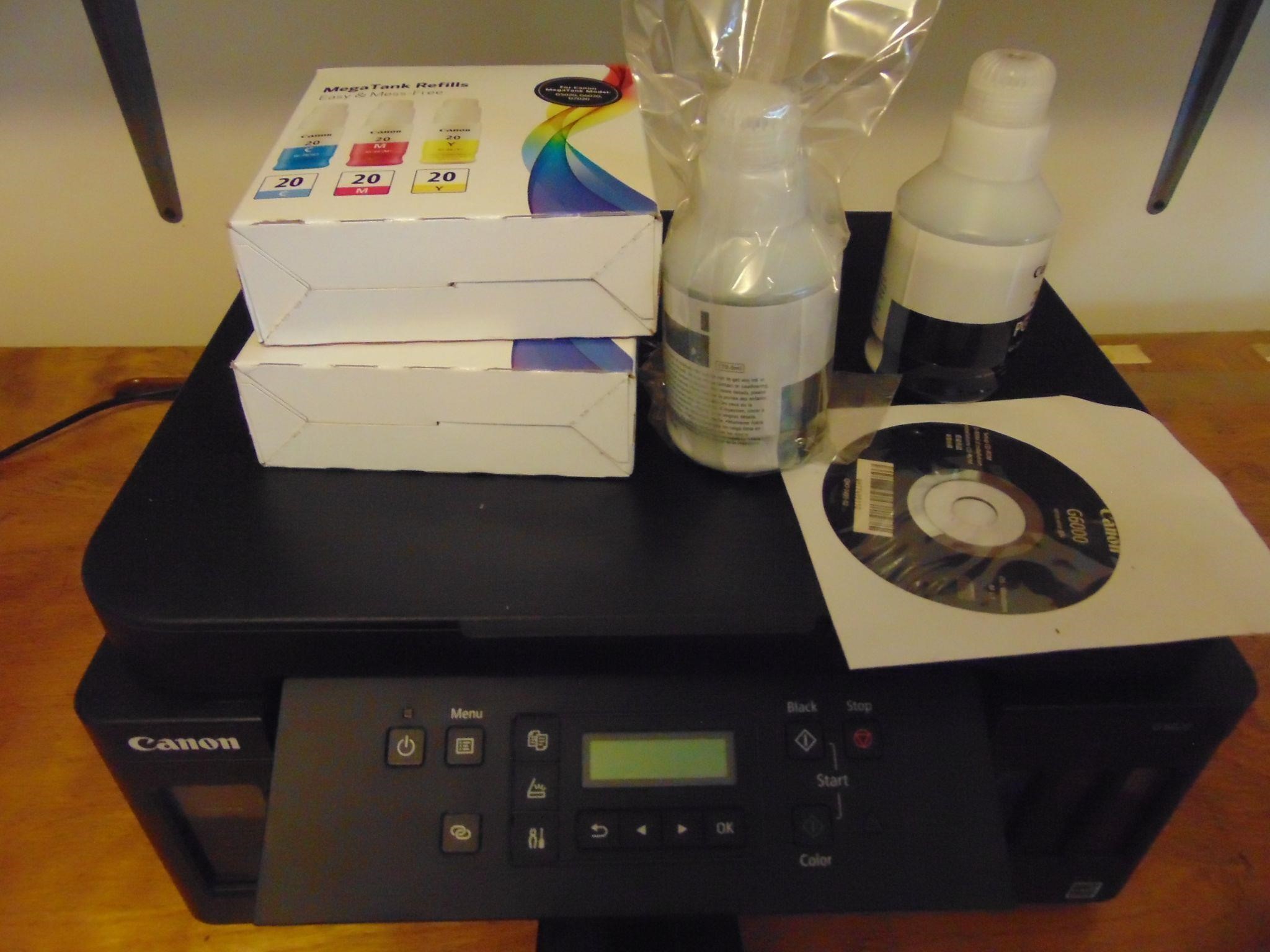 Canon G6020 Color Printer, and Ink