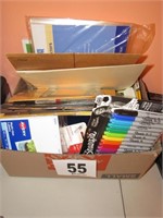 Box Lot of Misc. Office Supplies