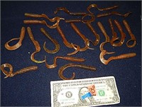 20ct Rubber Worms Brown Sparkle