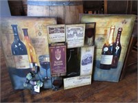 Lot of Home D‚cor Wine Decorator Pieces