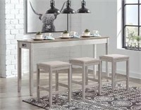 Counter Height Dining Room Table and Bar Stools