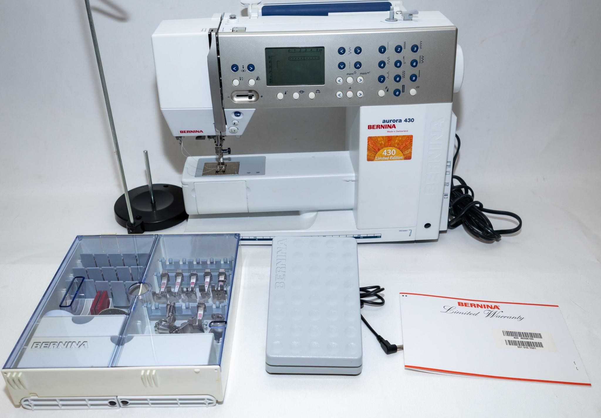 Bernina Aurora 430 sewing machine, AS IS