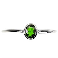 Unheated Oval Cut Top Rich Green Chrome Diopside 5