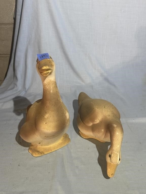 2 Porcelain Geese