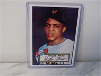1952 Topps Willie Mays #261 Rookie Reprint