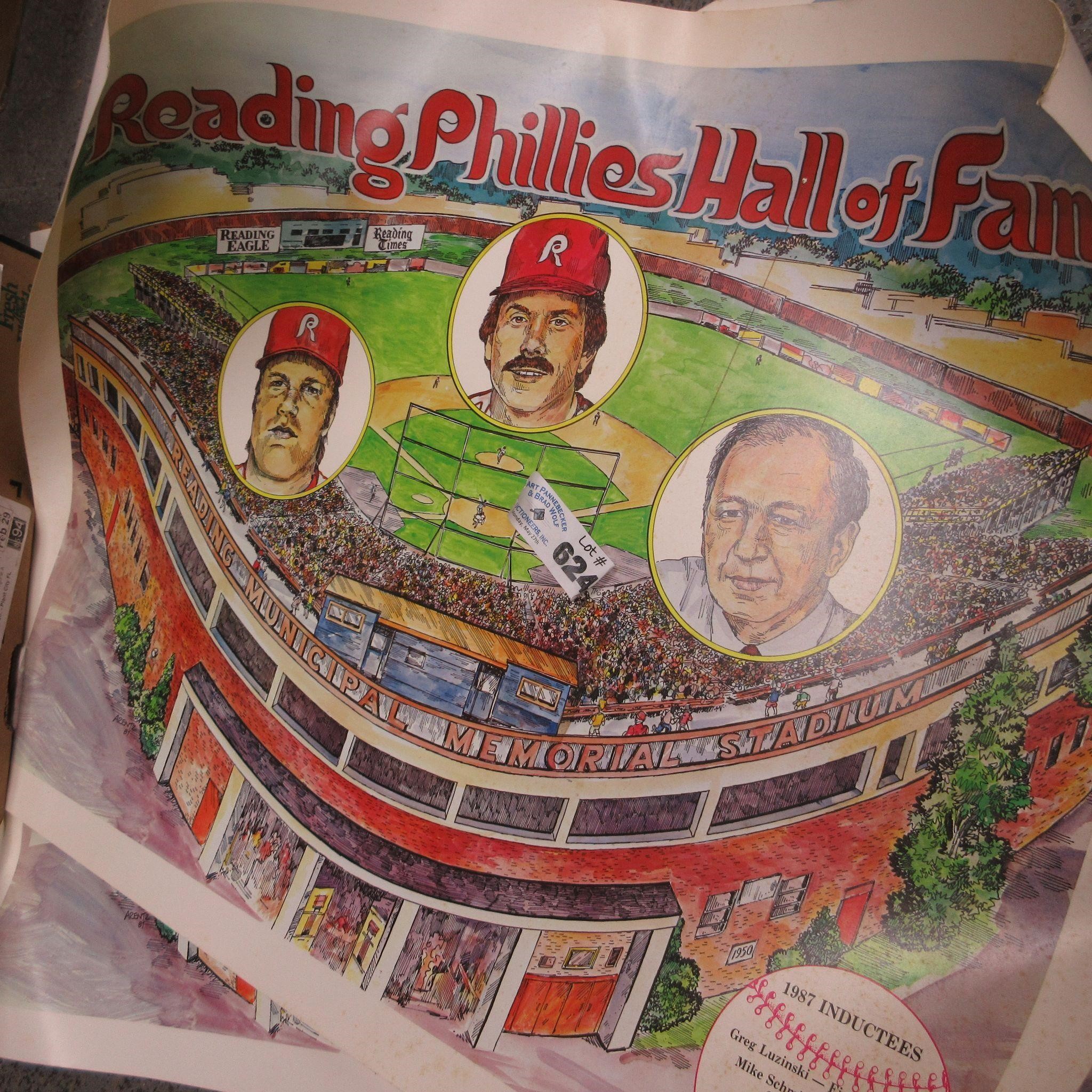 1987 Reading Phillies Hall of Fame Posters