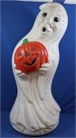 Vintage Ghost holding Jack-o-Lantern Blowmold