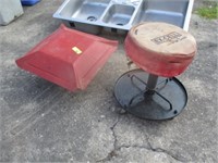 Chimney cap and work stool