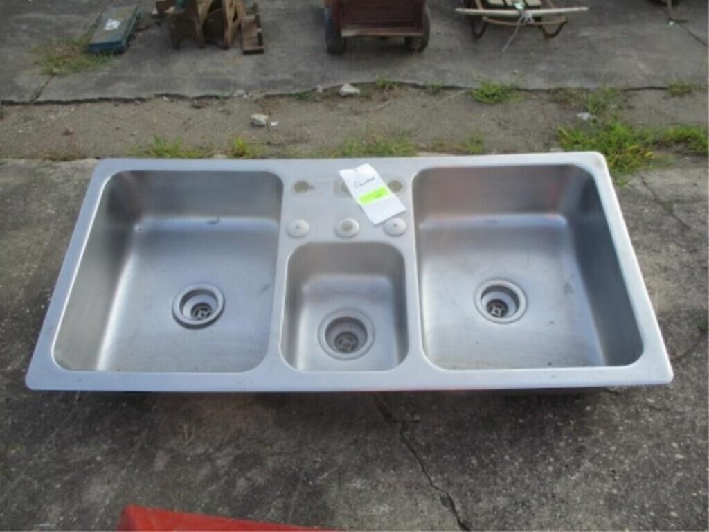 Stainless double sink