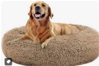 Comfortable Round Plush Dog Beds, Calming Dog Bed