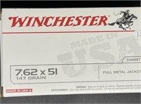 WINCHESTER 7.62 X 51 20 ROUNDS