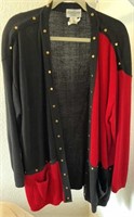 (2) Button Up Sweaters, XL & XXL
