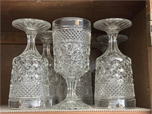 8 water goblets