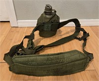Military Equipment Belt with Canteen