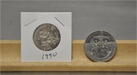 1970 & 1984 Canada dollar coins