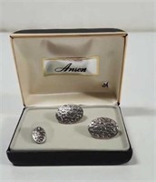 Vintage Anson cuff links and tie pin