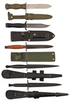 Collection of (5) Vintage Fighting Knives