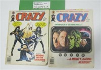 2  Crazy Magazines -Alice Cooper & Hulk
