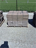 Pallet of concrete roofing tiles